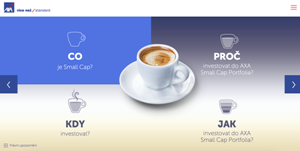 Náš projekt AXA smallcap uspěl v Kentico Site of the month